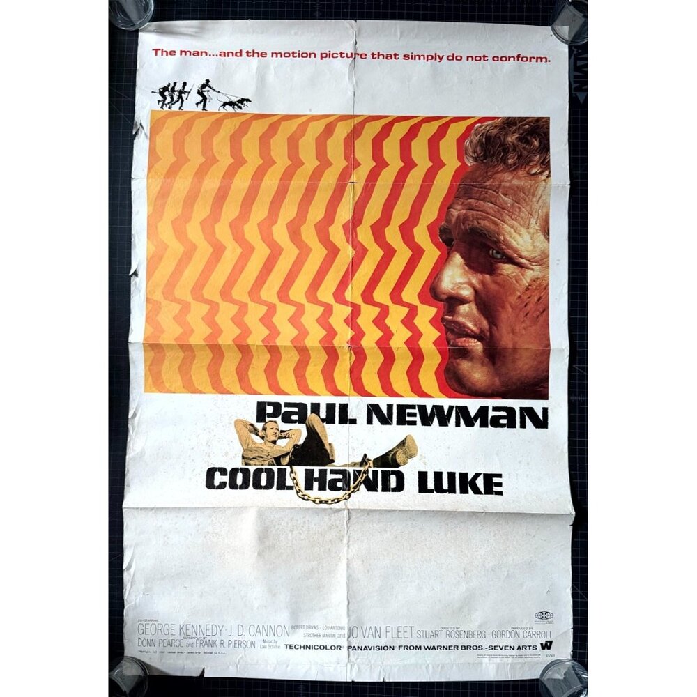 Cool Hand Luke PAUL NEWMAN 1967 1-SHEET Original Movie Poster ***read***